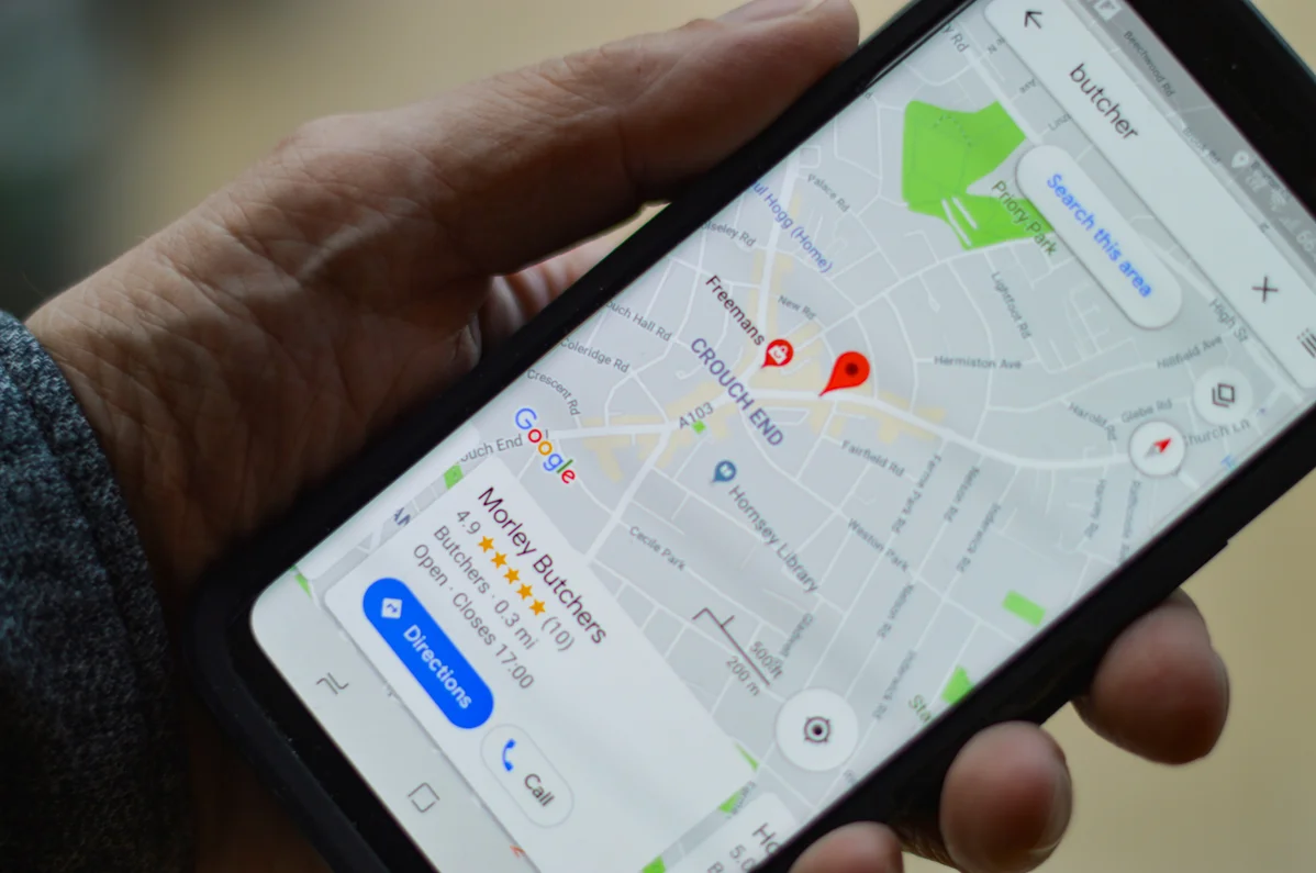 A detailed map showing a business location, essential for physical location pages A detailed map showing a business location, essential for physical location pages
