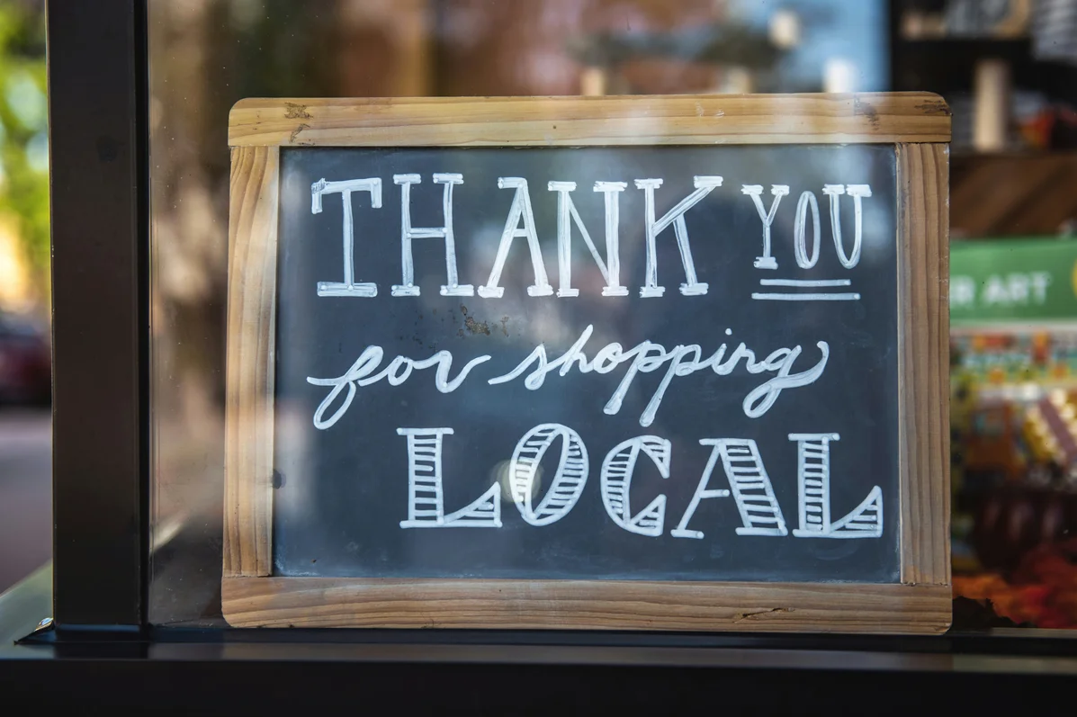 Image showing a local business storefront with a visible Google search result Image showing a local business storefront with a visible Google search result